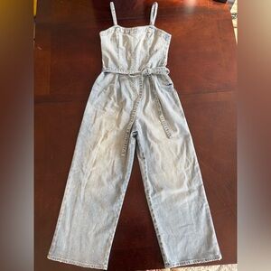 AG Adriano Goldschmied Light Wash Denim Overalls